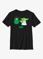 Star Wars The Mandalorian Yoda Snack Youth T-Shirt