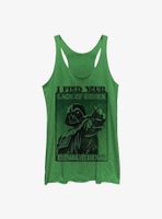 Star Wars Mean Green Womens Tank Top