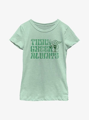 Star Wars Think Green Always Youth Girls T-Shirt