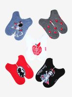 Disney Snow White And The Seven Dwarfs Watercolor No-Show Socks 5 Pair