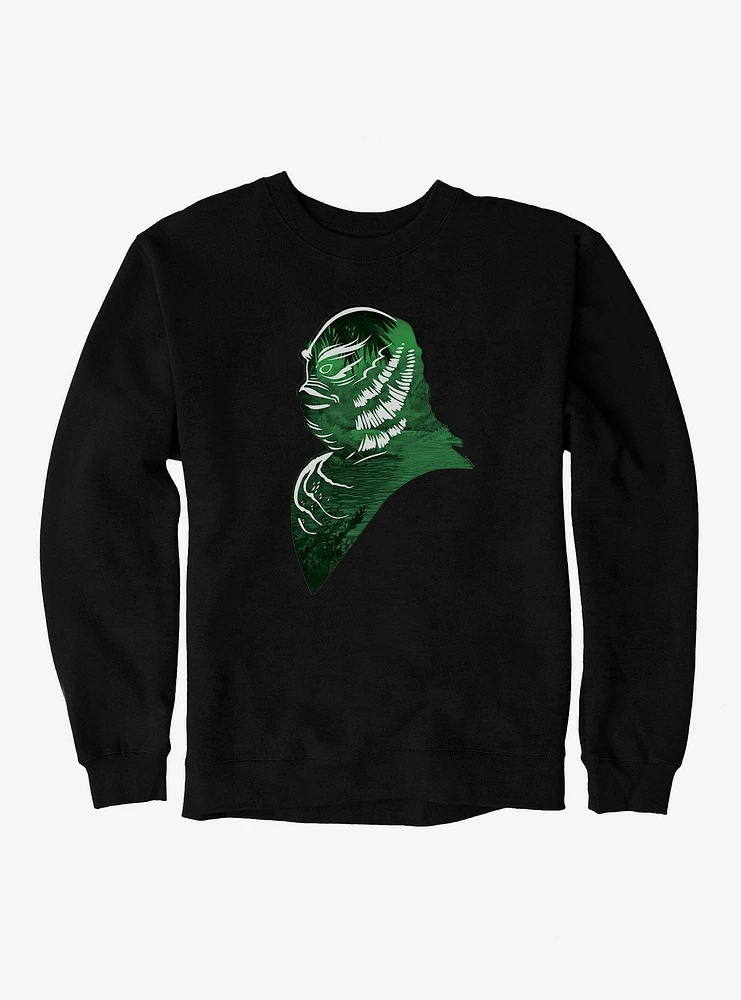 Universal Monsters Creature From The Black Lagoon Amazon Profile Sweatshirt