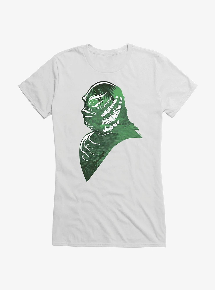 Universal Monsters Creature From The Black Lagoon Amazon Profile Girls T-Shirt