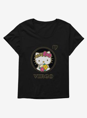 Hello Kitty Star Sign Capricorn Stencil Womens T-Shirt Plus