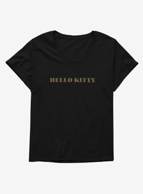 Hello Kitty Star Sign Logo Womens T-Shirt Plus