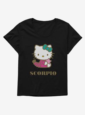 Hello Kitty Star Sign Scorpio Womens T-Shirt Plus