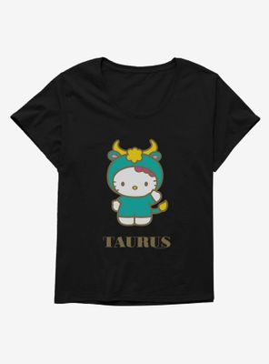 Hello Kitty Star Sign Taurus Womens T-Shirt Plus