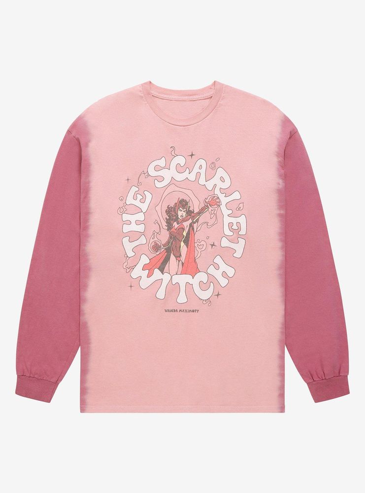 Marvel Scarlet Witch Retro Split-Dye Long Sleeve T-Shirt - BoxLunch Exclusive