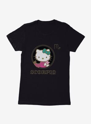 Hello Kitty Star Sign Scorpio Stencil Womens T-Shirt