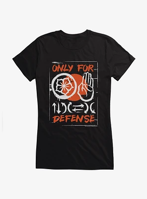 Cobra Kai S4 Defense Only Girls T-Shirt