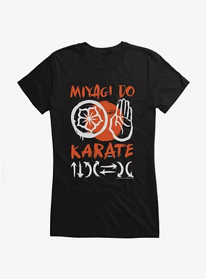 Cobra Kai S4 Miyagi Logo Girls T-Shirt