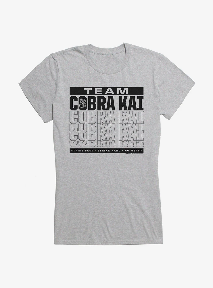 Cobra Kai S4 Team Motto Girls T-Shirt