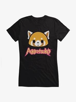 Aggretsuko Face Icon Girls T-Shirt