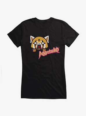 Aggretsuko Metal Icon Girls T-Shirt