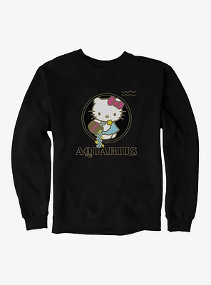 Hello Kitty Star Sign Aquarius Stencil Sweatshirt