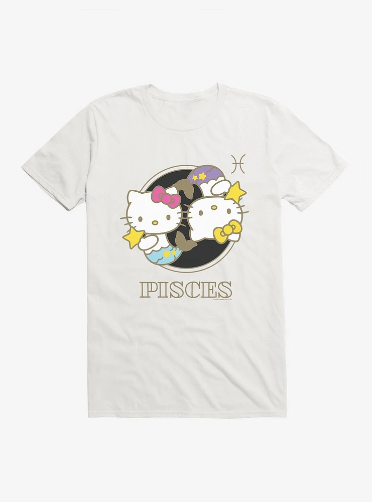 Hello Kitty Star Sign Pisces Stencil T-Shirt