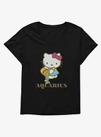 Hello Kitty Star Sign Aquarius Girls T-Shirt Plus