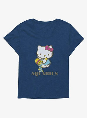 Hello Kitty Star Sign Aquarius Girls T-Shirt Plus