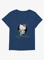Hello Kitty Star Sign Aquarius Stencil Girls T-Shirt Plus