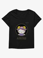 Hello Kitty Star Sign Aries Stencil Girls T-Shirt Plus