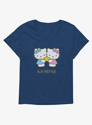 Hello Kitty Star Sign Gemini Girls T-Shirt Plus
