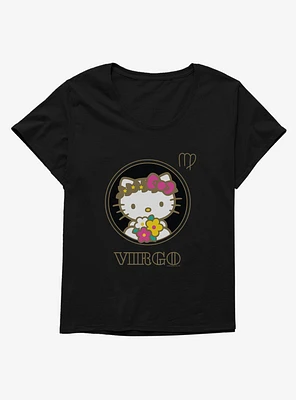 Hello Kitty Star Sign Virgo Stencil Girls T-Shirt Plus