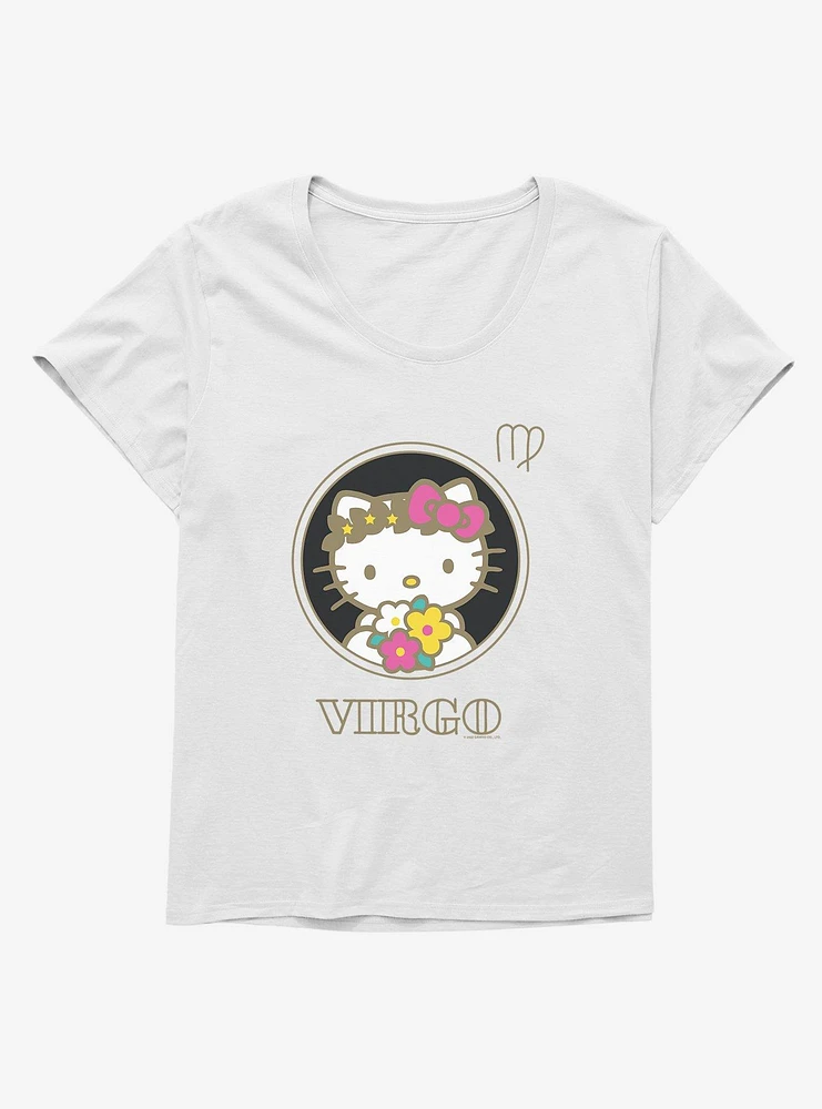 Hello Kitty Star Sign Capricorn Stencil Girls T-Shirt Plus