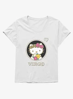 Hello Kitty Star Sign Capricorn Stencil Girls T-Shirt Plus