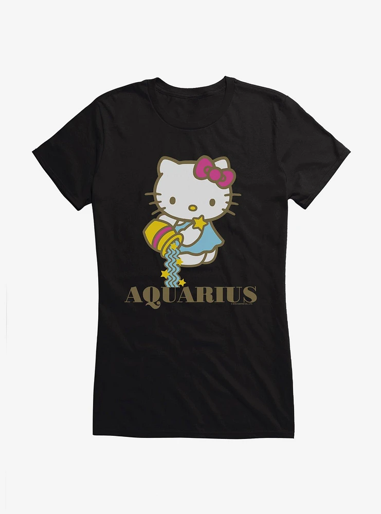 Hello Kitty Star Sign Aquarius Girls T-Shirt