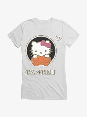 Hello Kitty Star Sign Cancer Stencil Girls T-Shirt