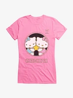 Hello Kitty Star Sign Gemini Stencil Girls T-Shirt