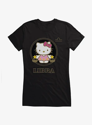 Hello Kitty Star Sign Libra Stencil Girls T-Shirt