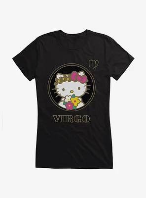 Hello Kitty Star Sign Virgo Stencil Girls T-Shirt