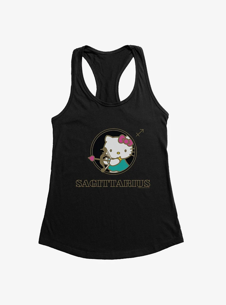 Hello Kitty Star Sign Sagittarius Stencil Girls Tank