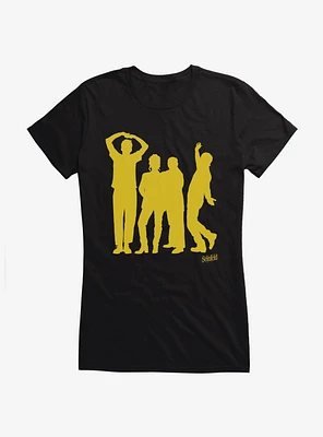 Seinfeld Cast Sillhouette Girls T-Shirt