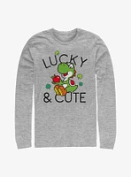 Nintendo Super Mario Lucky And Cute Yoshi Long-Sleeve T-Shirt