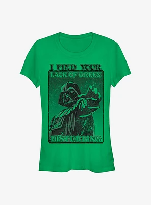 Star Wars Darth Vader Mean Green Girls T-Shirt