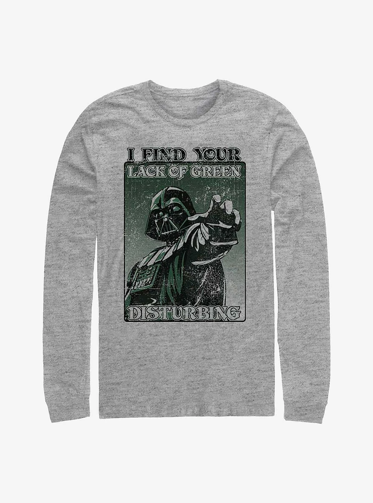 Star Wars Darth Vader Mean Green Long-Sleeve T-Shirt