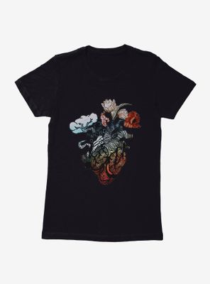 Cottagecore Blooming Heart Womens T-Shirt