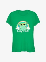 Star Wars The Mandalorian Cute Rainbow Girls T-Shirt