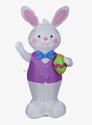 Airblown Inflatable Easter Bunny with Decorated Egg