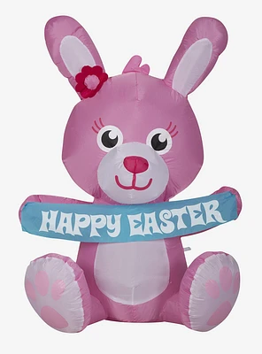 Airblown Inflatable Pink Easter Bunny