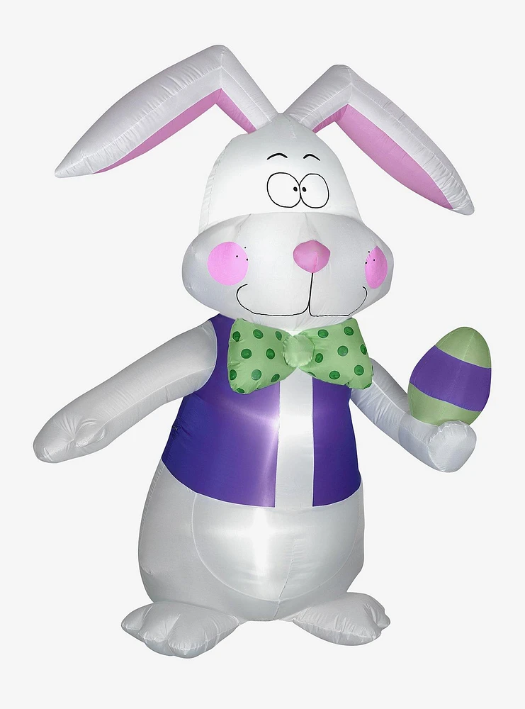 Airblown Inflatable White Bowtie Bunny with Vest