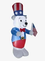 Airblown Inflatable Patriotic Polar Bear