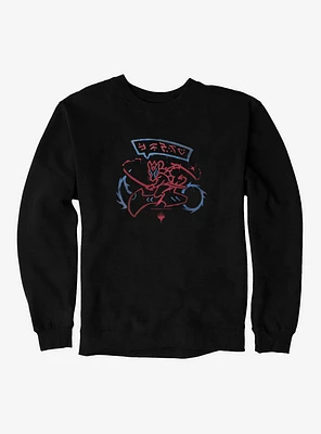 Magic The Gathering Rat Ninja Biker Logo Sweatshirt