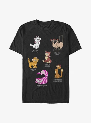 Extra Soft Disney Cat Breeds T-Shirt