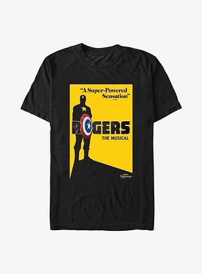 Extra Soft Marvel Hawkeye Rogers Musical Poster T-Shirt