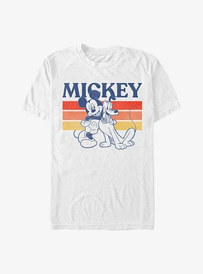 Disney Mickey Mouse & Pluto Retro Squad Extra Soft T-Shirt