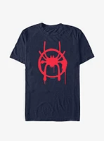 Extra Soft Marvel Spider-Man Miles Symbol  T-Shirt