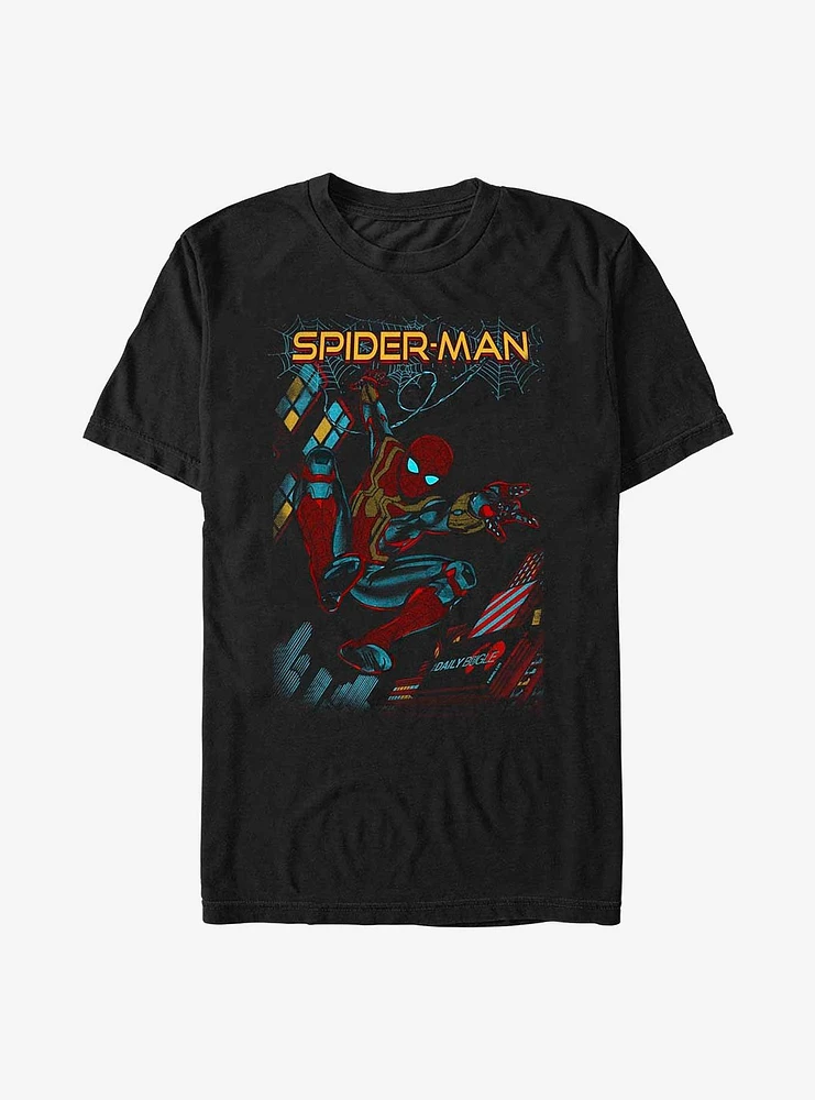 Extra Soft Marvel Spider-Man Slinging Cover T-Shirt