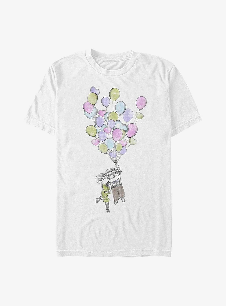 Disney Pixar Up Ellie & Carl Love Is The Air Extra Soft T-Shirt